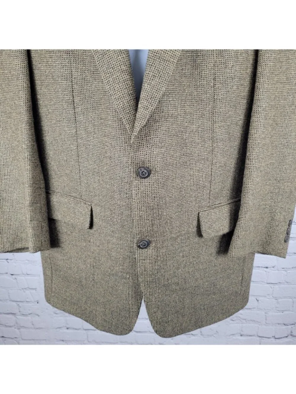 VTG Philbeck's Brown 2 Button Notch Ventless Blazer Sport Coat USA Made Size 42